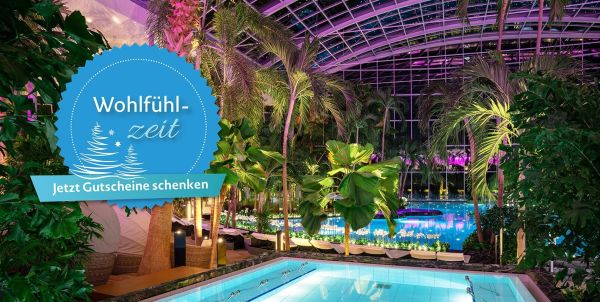 Vorfreude schenken Gesundheitsbecken im Palmenparadies der Thermen & Badewelt Sinsheim