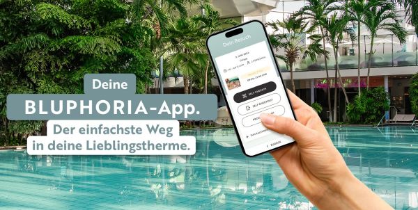 Handy mit BLUPHORIA App offen