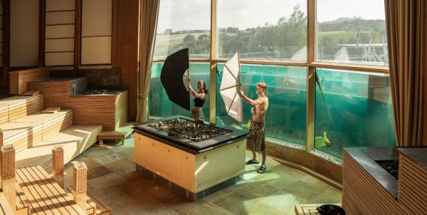 die größte Sauna der Welt – die Koi-Sauna in der Vitaltherme & Sauna