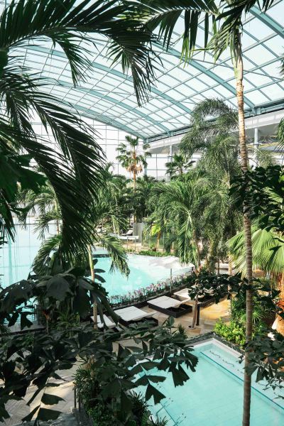 Große Lagune im Palmenparadies der Thermen und Badewelt Sinsheim