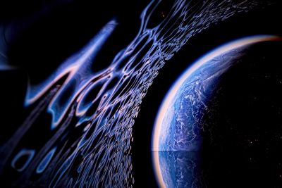 Die Erdkugel im Immersive Horizon