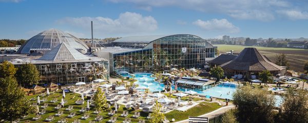 Außenansicht auf die Therme Erding