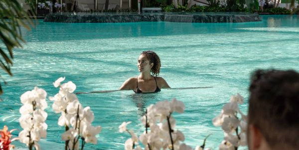 Paar in Gesundheitsbecken